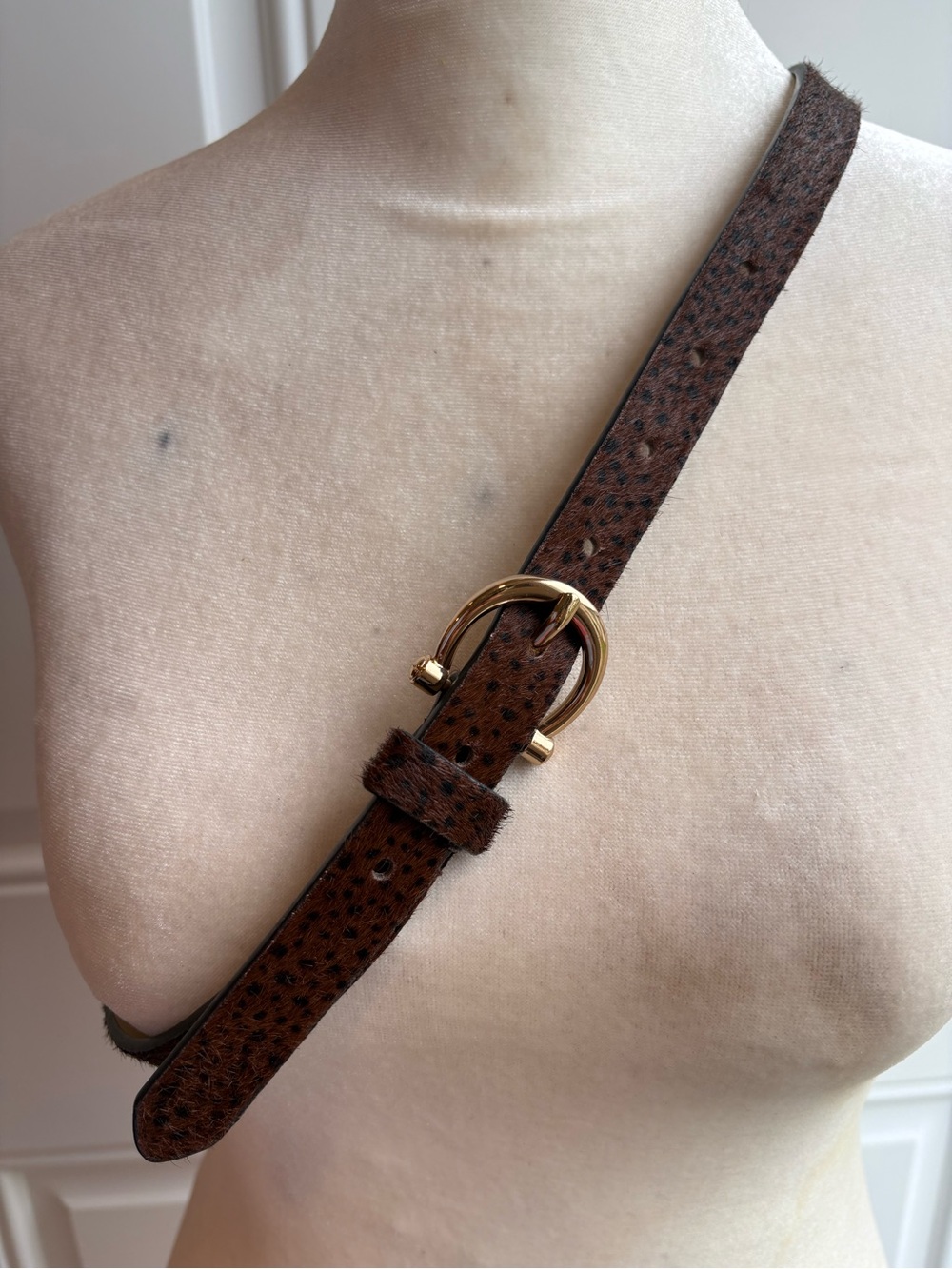 Linea Pelle mohair belt